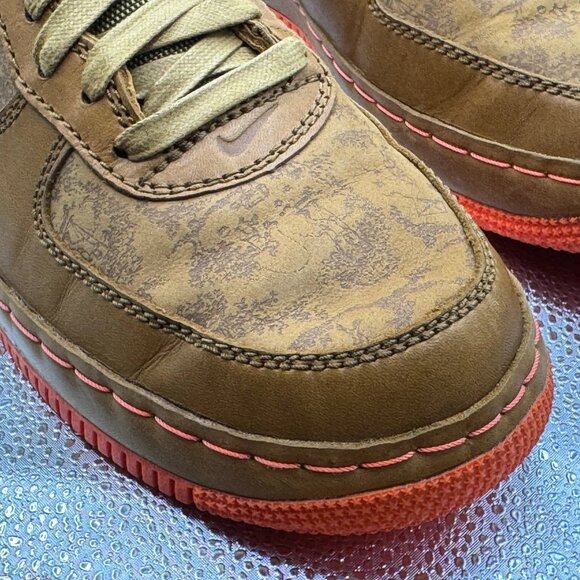 Size 11.5 Nike Air Force 1 Insideout Low Mapple Brown Mens Sneaker‎ 312486-271 - Picture 4 of 11